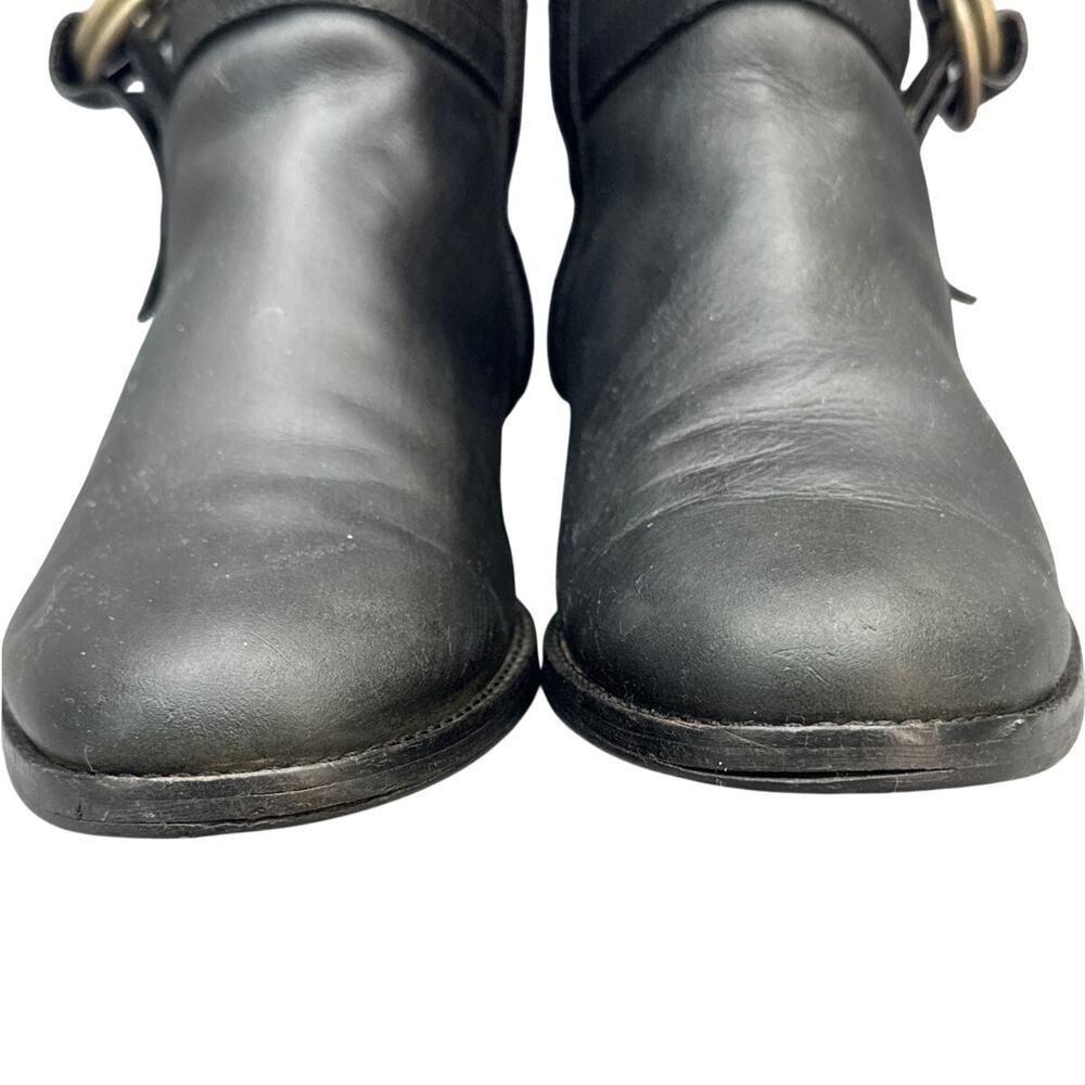 Cole Haan Air Liberty Black Nubuck Leather Tall Riding Boot Women 9.5B - Picture 3 of 10